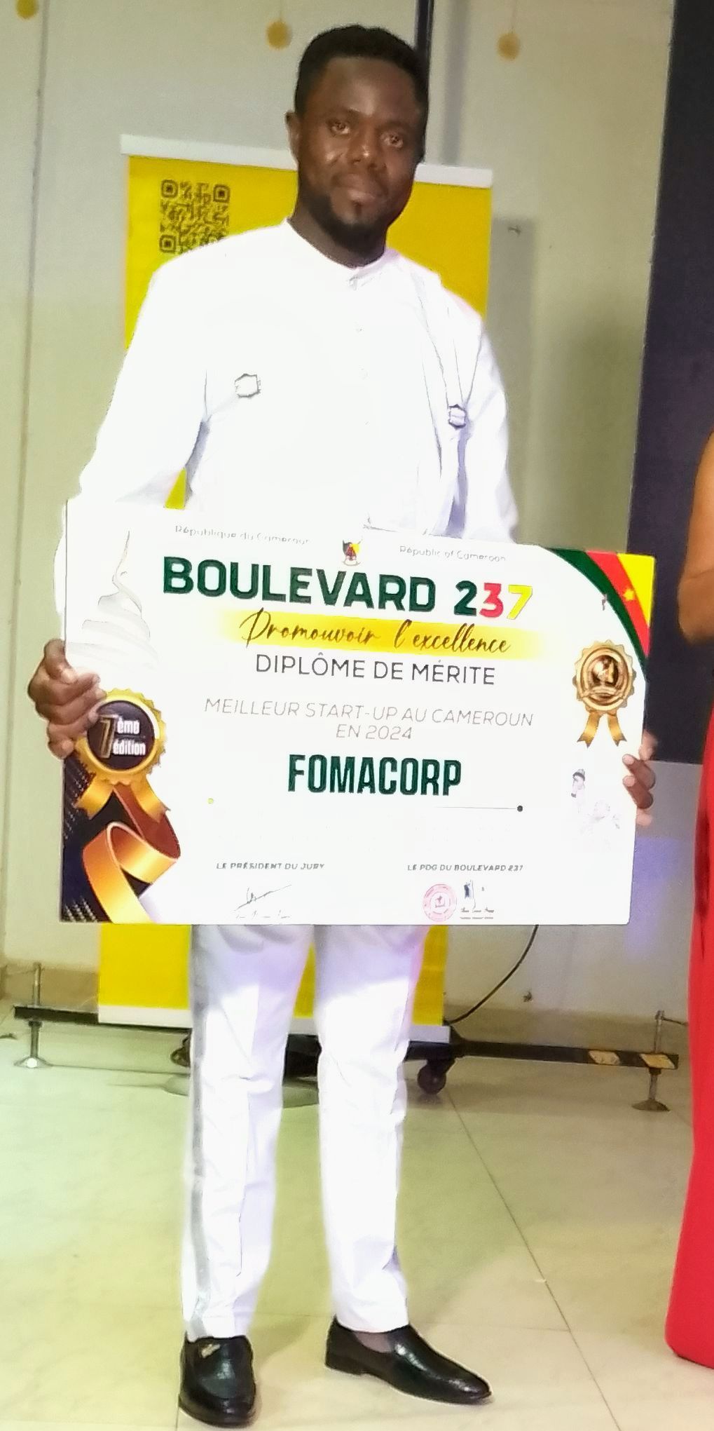 FOMACORP reçoit le Prix de Meilleure startup au Cameroun en 2024